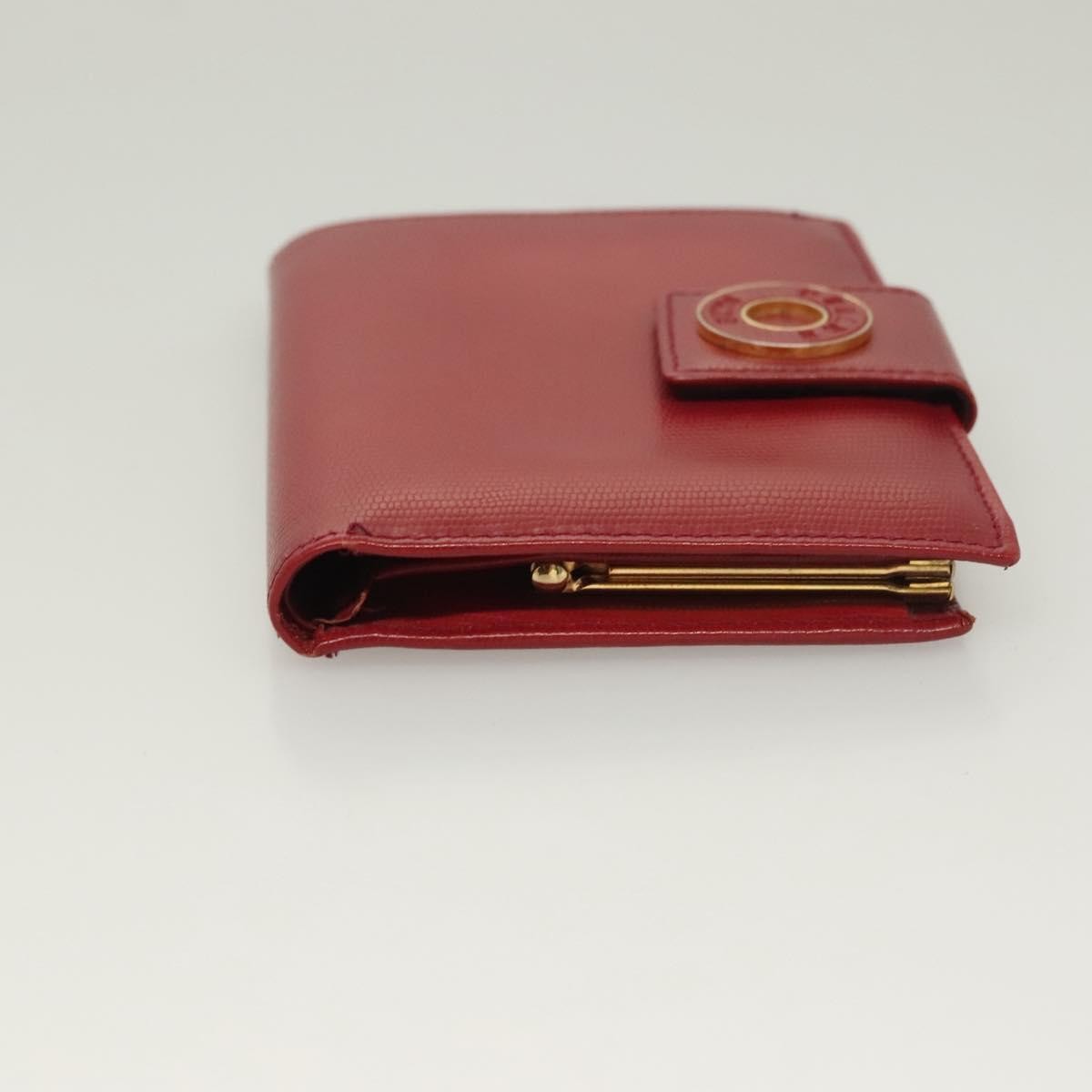 Celine Circle Logo Compact Wallet Leather