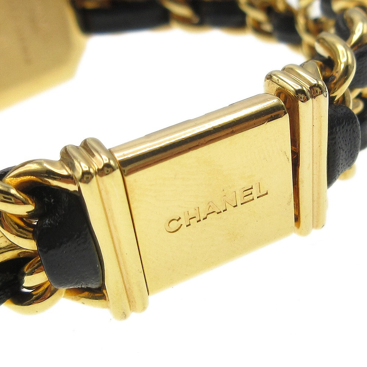 Chanel Premiere Rock Quartz Watch Plated Metal and Leather