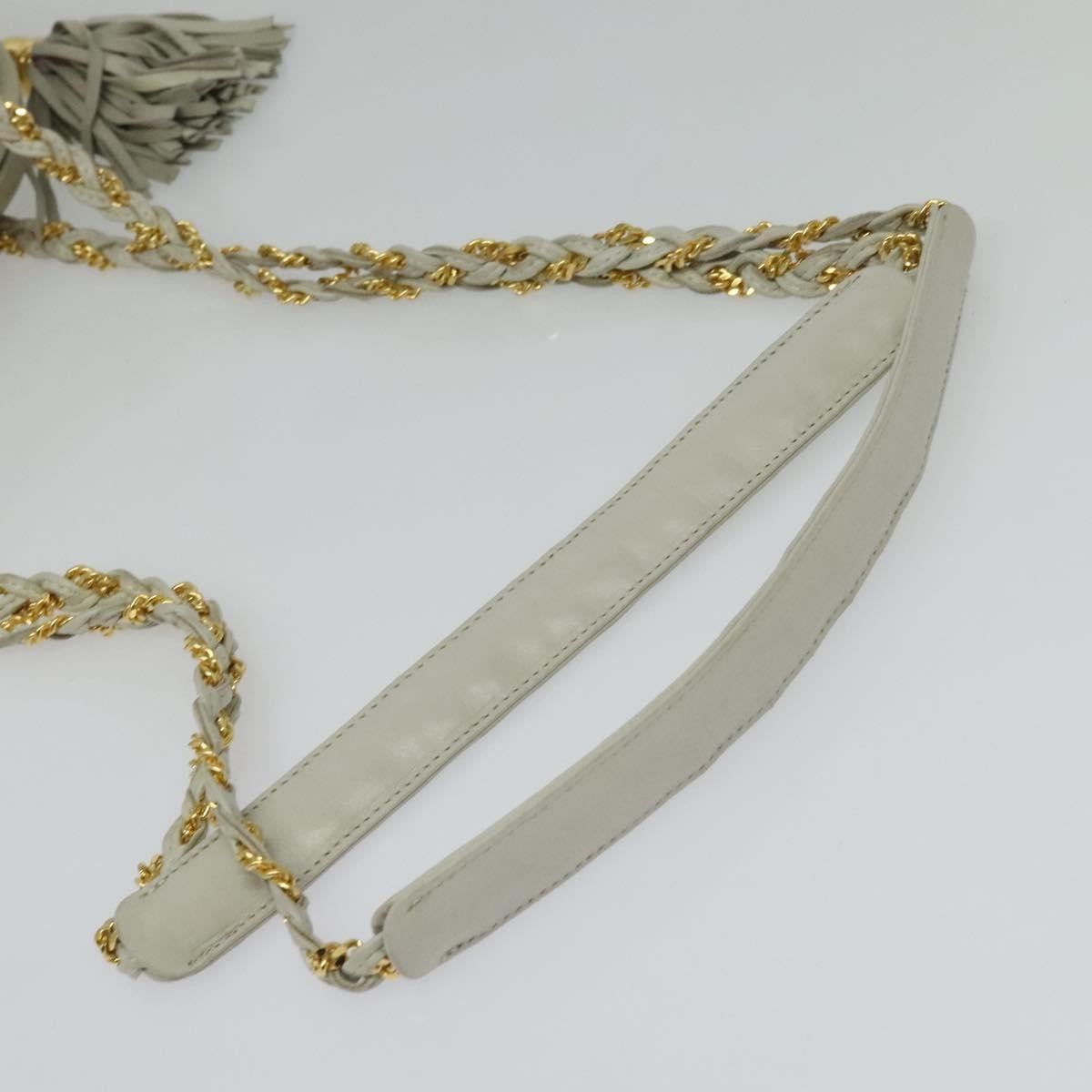 Bally Vintage Chain Shoulder Bag Quilted Leather