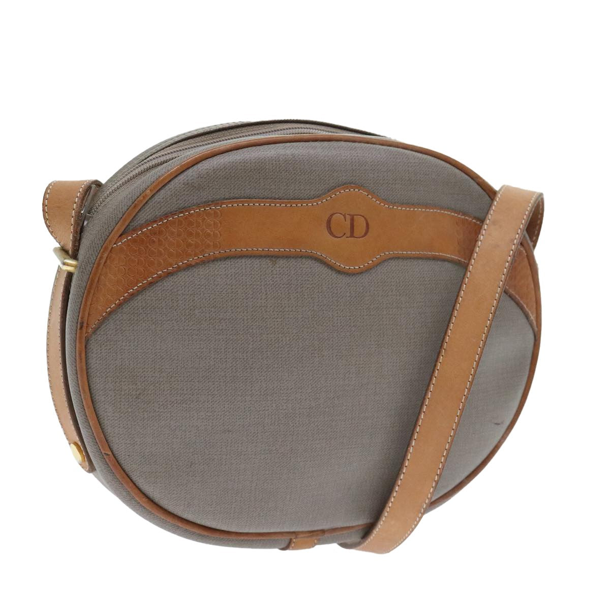 Christian Dior CD Shoulder bag Canvas and Leather