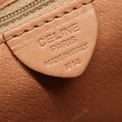 Celine Vintage Macadam Handbag Canvas and Leather