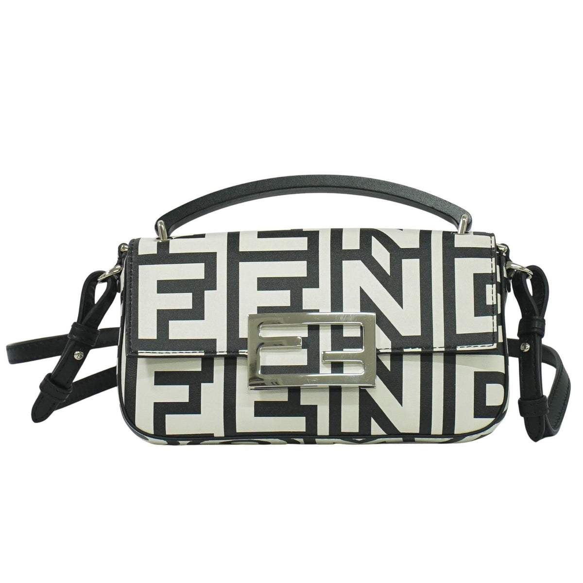 Fendi x Marc Jacobs Baguette NM Bag Printed Leather
