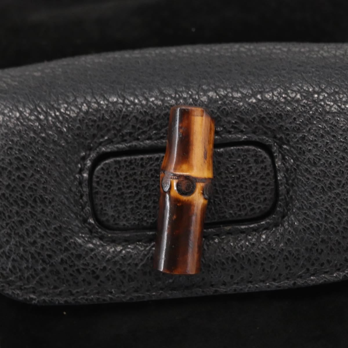 Gucci Vintage Bamboo Backpack Suede