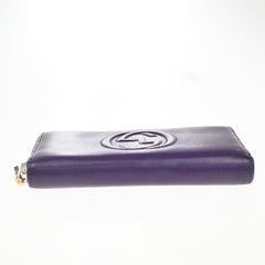 Gucci Soho Zip Around Wallet Leather
