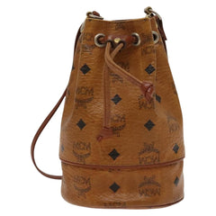 MCM Drawstring Shoulder Bag Leather