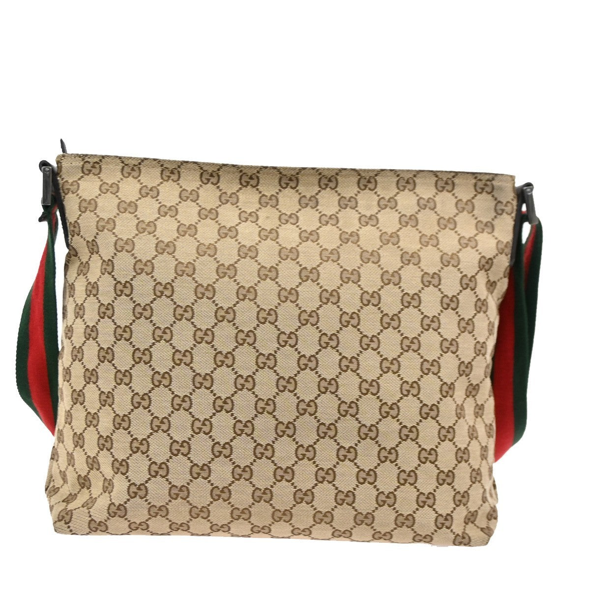 Gucci Front Pocket Web Messenger GG Canvas