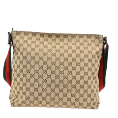 Gucci Front Pocket Web Messenger GG Canvas