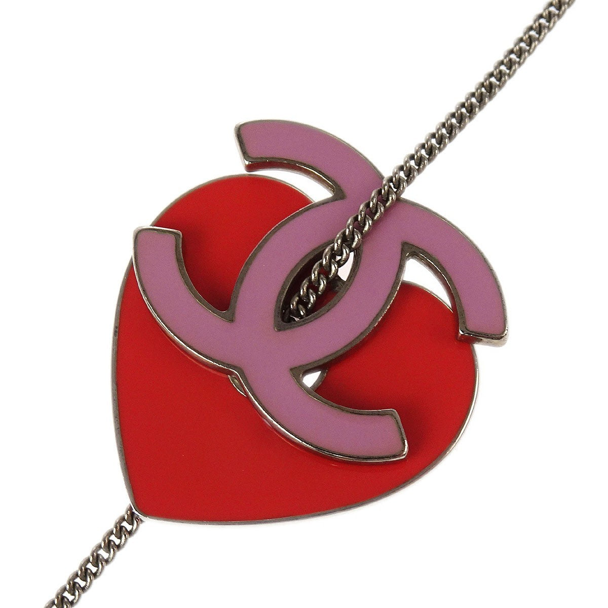 Chanel CC Heart Pendant Metal
