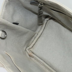 Prada Canapa Convertible Tote Rhinestone Embellished Denim