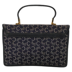 Celine C Sulky Handbag Canvas