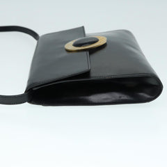 Celine Vintage Circle Logo Crossbody Bag Leather