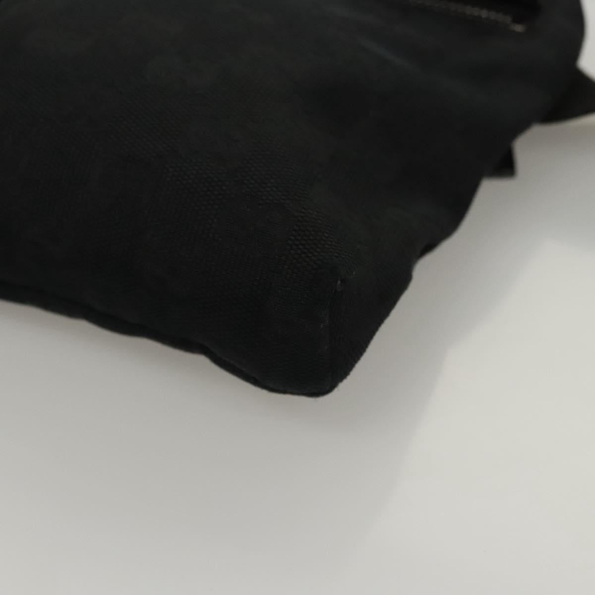 Gucci Vintage Double Belt Bag GG Canvas with Leather