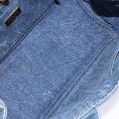 Prada Canapa Convertible Tote Denim