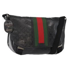 Gucci 500 Web Double Buckle Messenger Bag GG Imprime