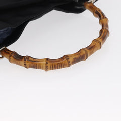 Gucci Vintage Bamboo Shoulder Bag Nylon