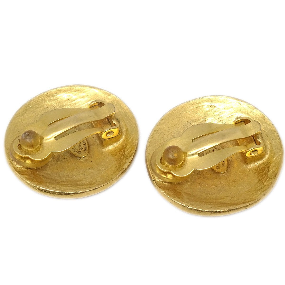 Chanel CC Round Earrings Metal