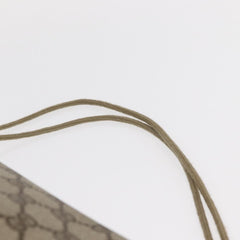 Gucci Drawstring Shoulder Bag GG Canvas with Leather