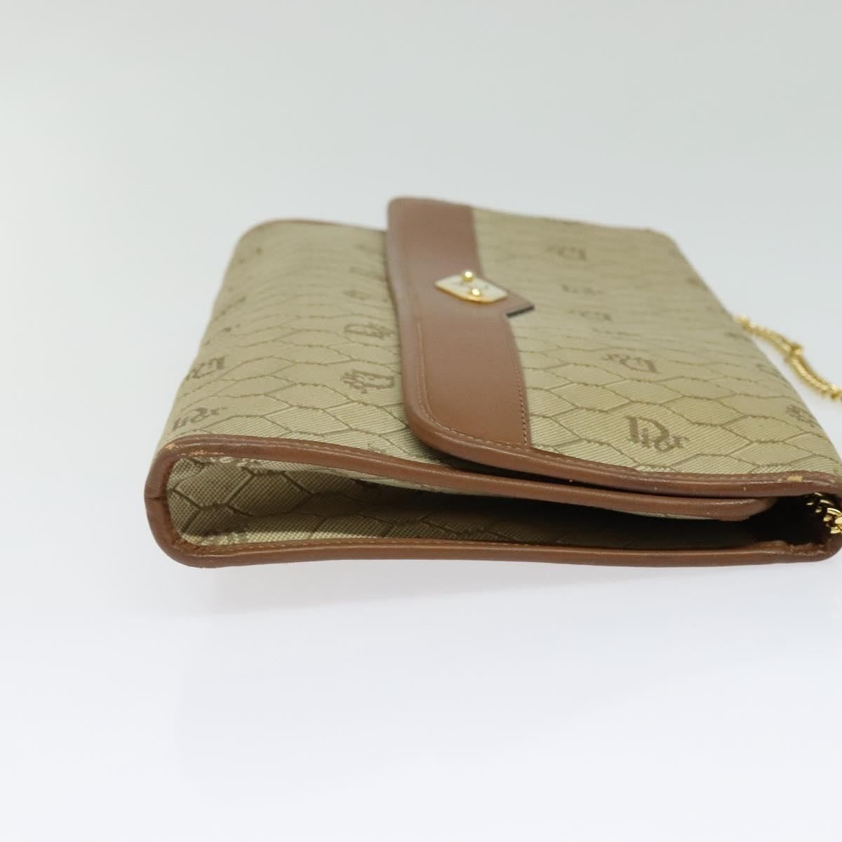 Christian Dior Vintage Honeycomb chain Canvas