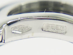 Damiani D Icon Ring K18 (White Gold), ceramic and Diamond