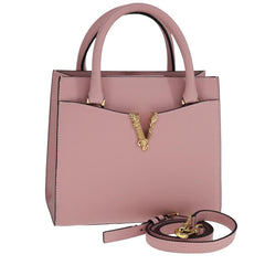 Versace Virtus Front Pocket Tote Leather