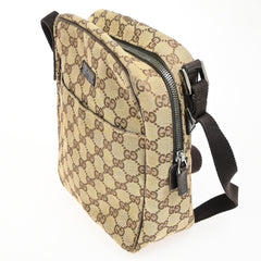 Gucci Vintage Front Pocket Flat Messenger GG Canvas