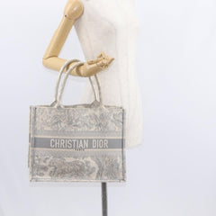 Christian Dior Book Tote Embroidered Canvas