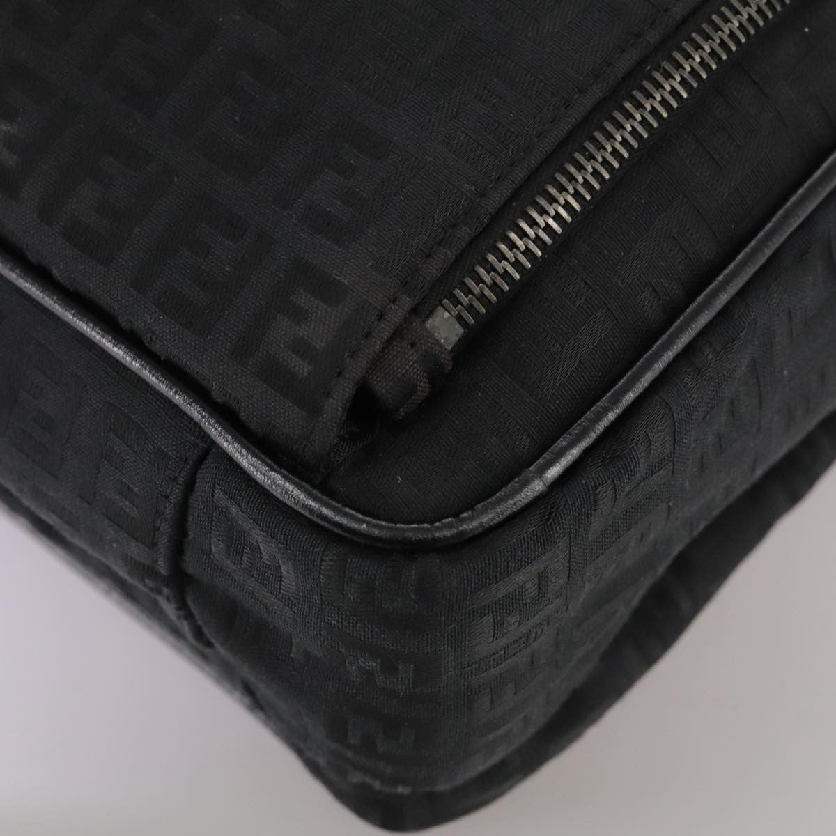 Fendi Convertible Pushlock Flap Satchel Zucca Canvas and Leather