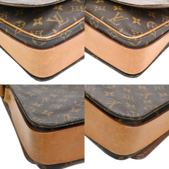 Louis Vuitton Cartouchiere Handbag Monogram Canvas