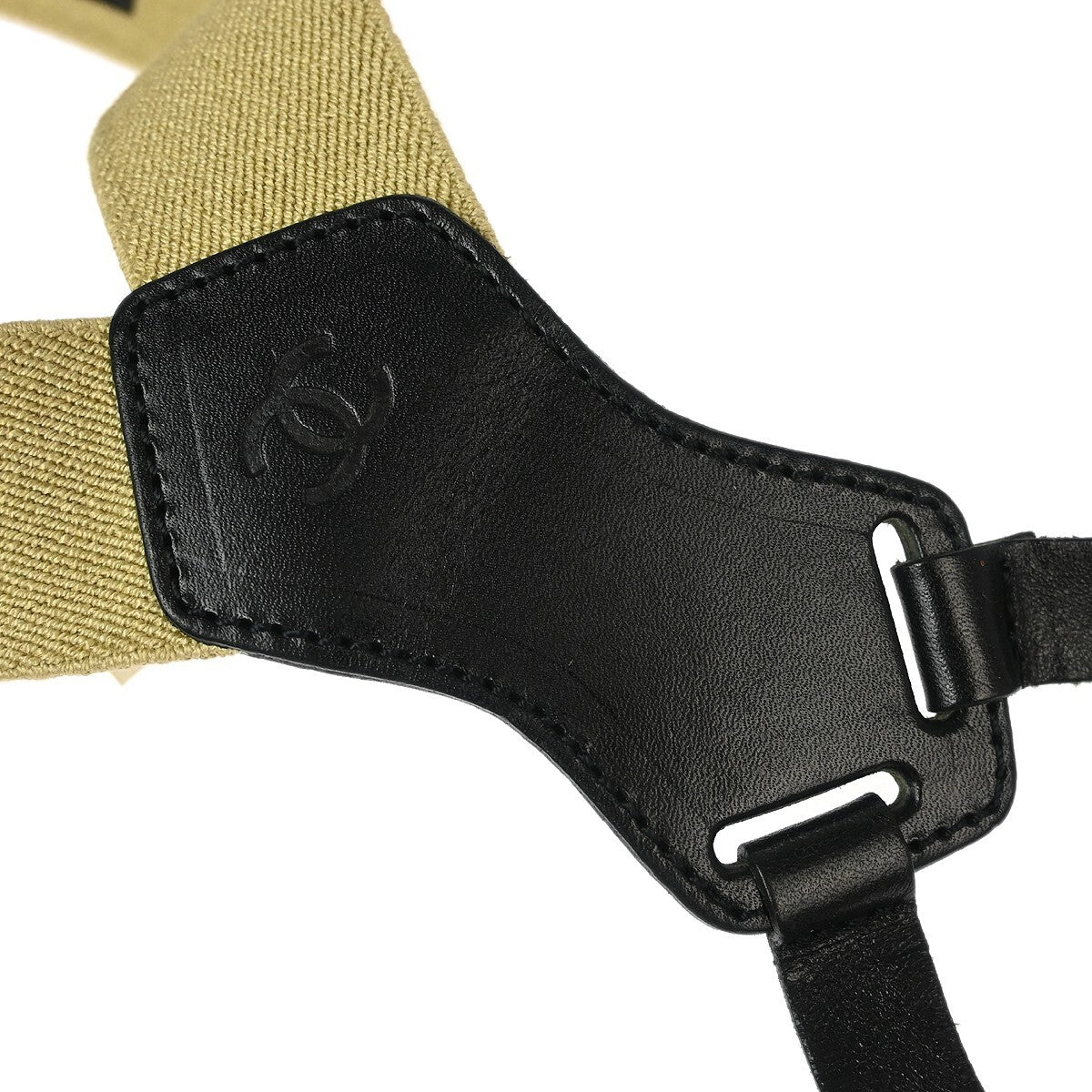 Chanel Logo Suspenders Canvas