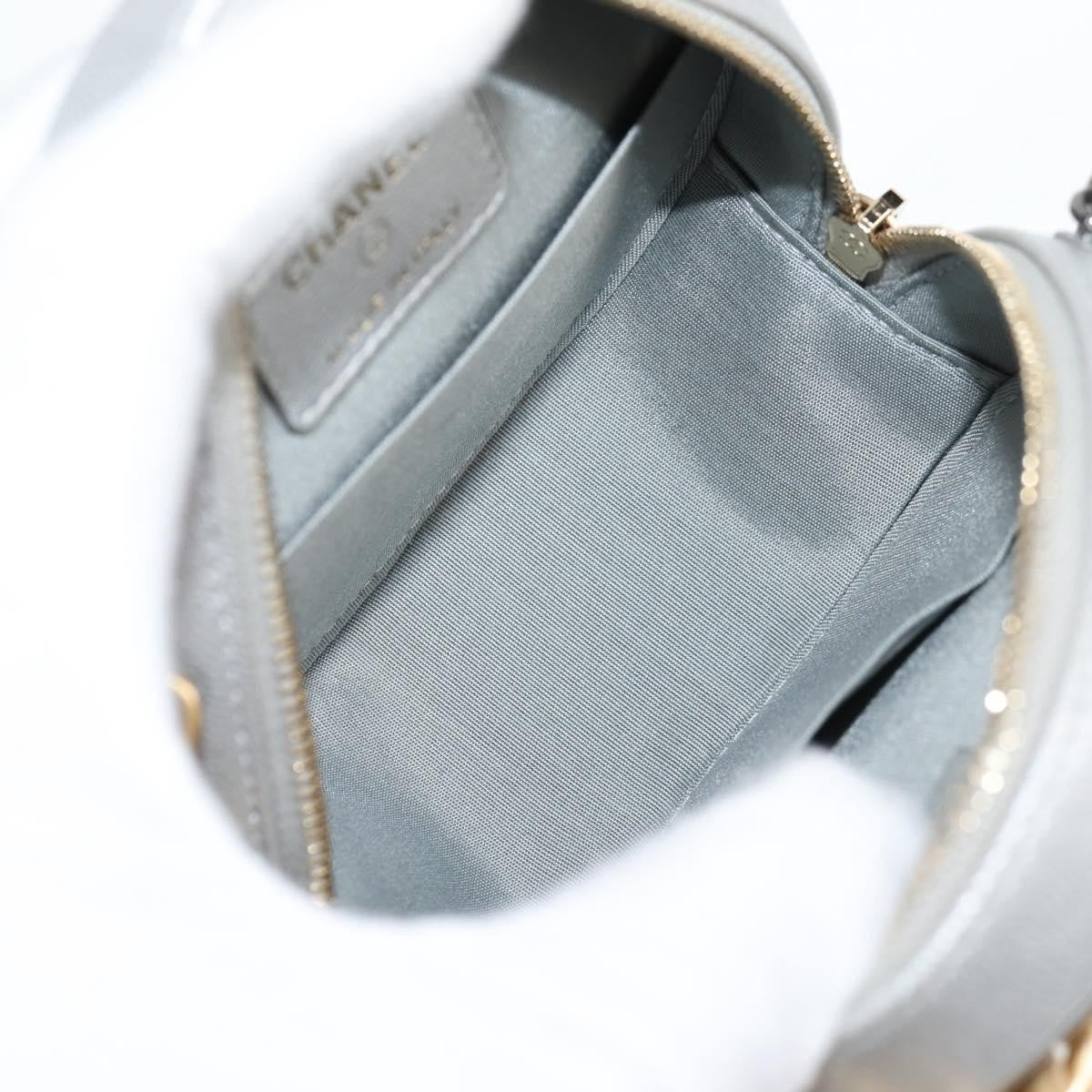 Chanel 19 Round Clutch with Chain Quilted Leather