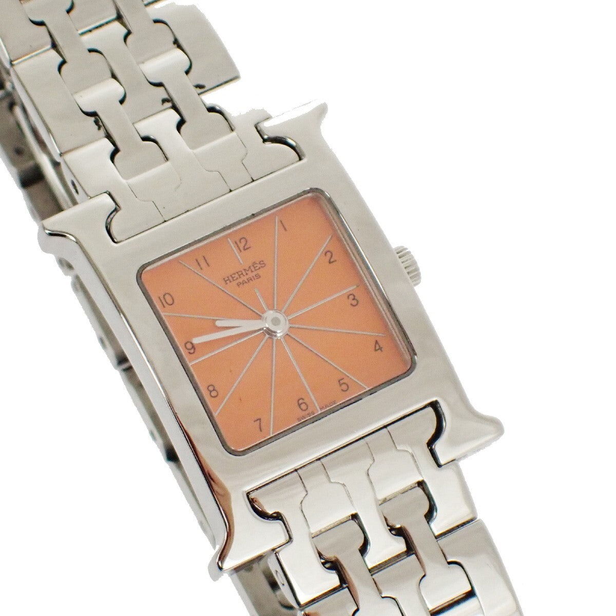 Hermes Arceau Chronograph Automatic Watch Stainless Steel and Alligator