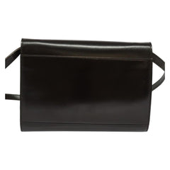 Celine Vintage Circle Logo Crossbody Bag Leather