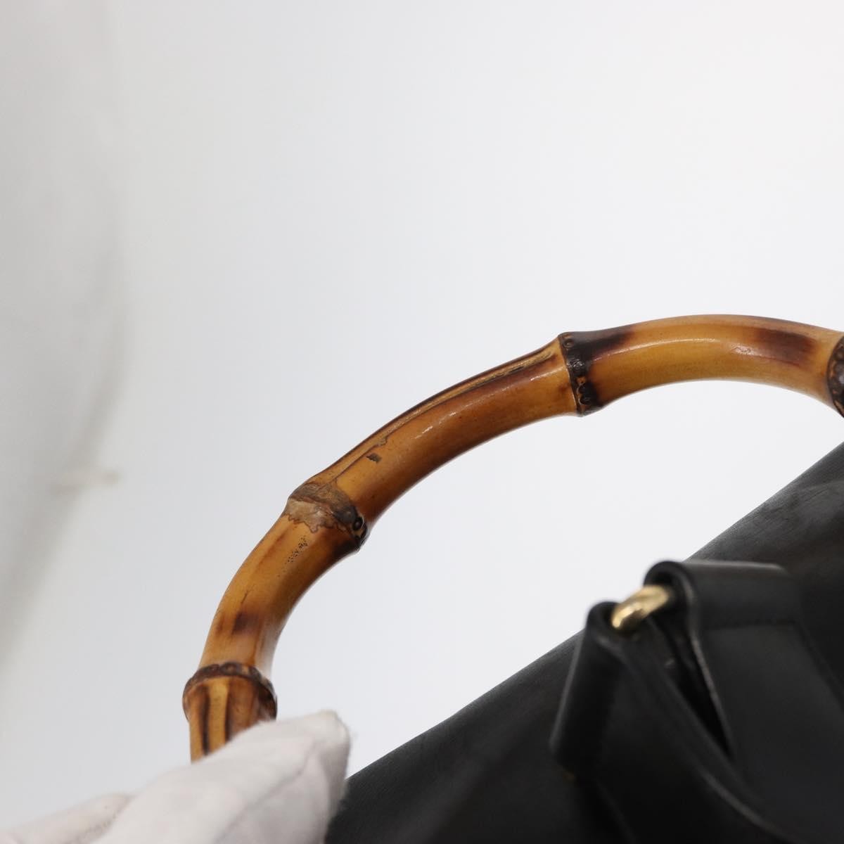 Gucci Vintage Bamboo Backpack Leather