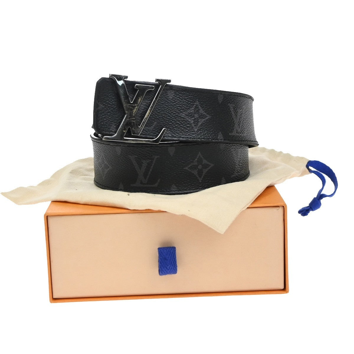 Louis Vuitton LV Initiales Belt Monogram Eclipse Leather