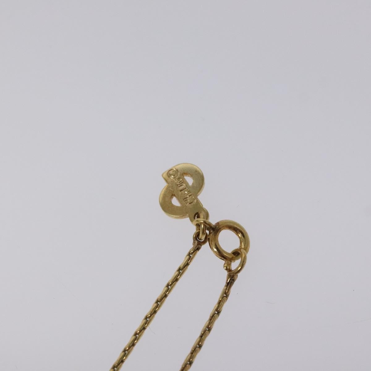 Christian Dior Heart Charm Necklace Metal