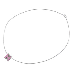 Hermes Cage d'H Pendant Necklace Metal