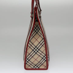 Burberry Nova Check Tote Canvas and Leather