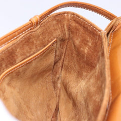 Gucci Vintage Flap Crossbody Bag Leather