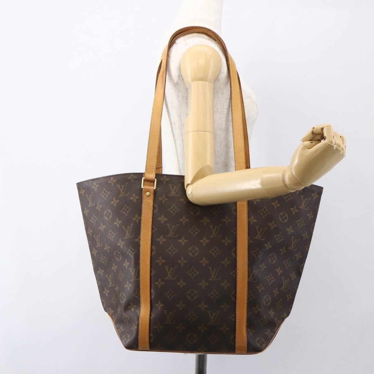 Louis Vuitton Shopping Sac Handbag Monogram Canvas