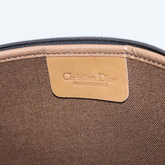 Christian Dior Vintage Honeycomb Zip Pouch Coated Canvas