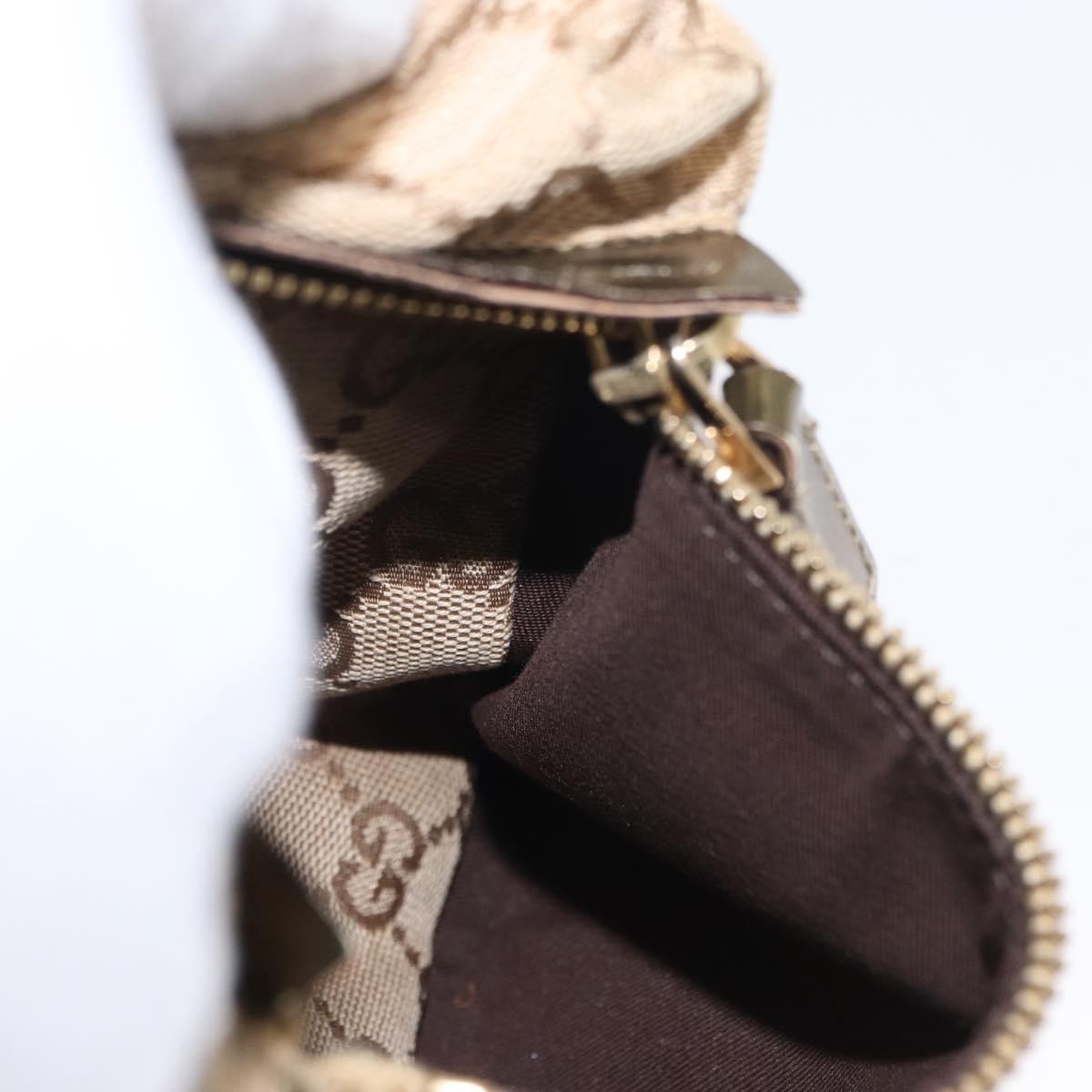 Gucci Vintage Double Belt Bag GG Coated Canvas with Leather