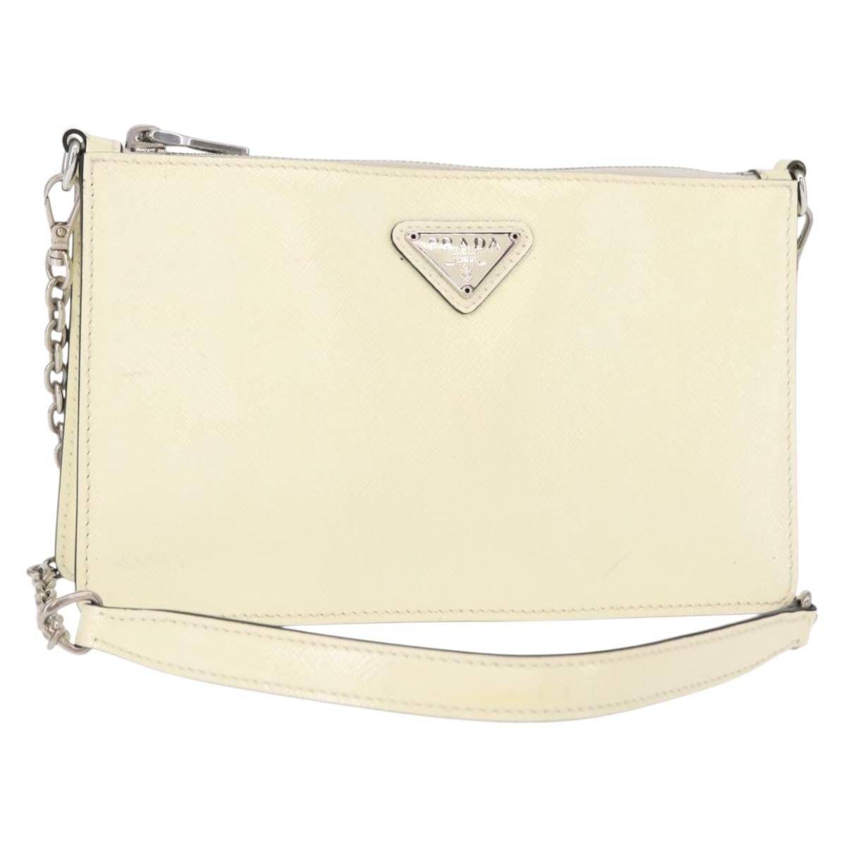 Prada Chain Crossbody Bag Vernice Saffiano Leather