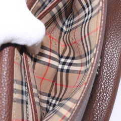 Burberry Flap Shoulder Bag Leather