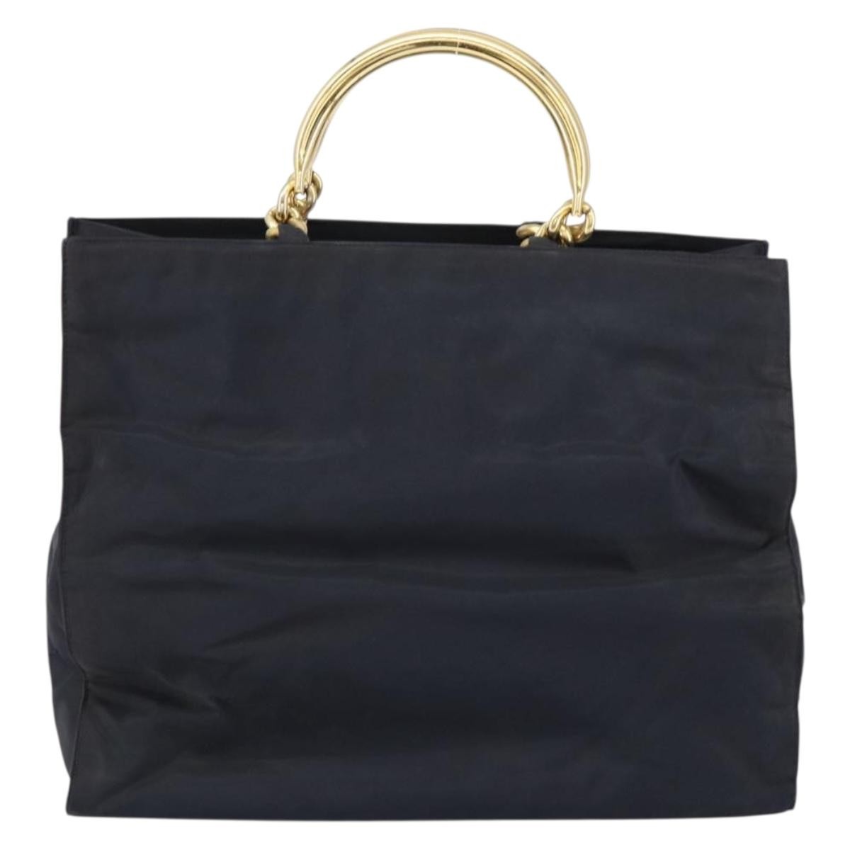 Prada Metal Handles Tote Tessuto