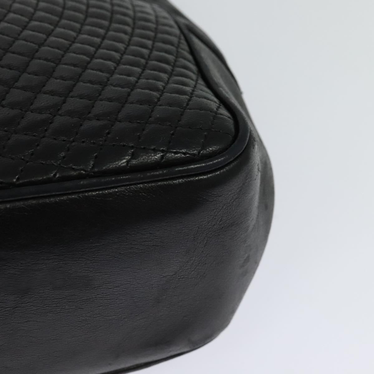 Bally Vintage Chain Shoulder Bag Quilted Leather