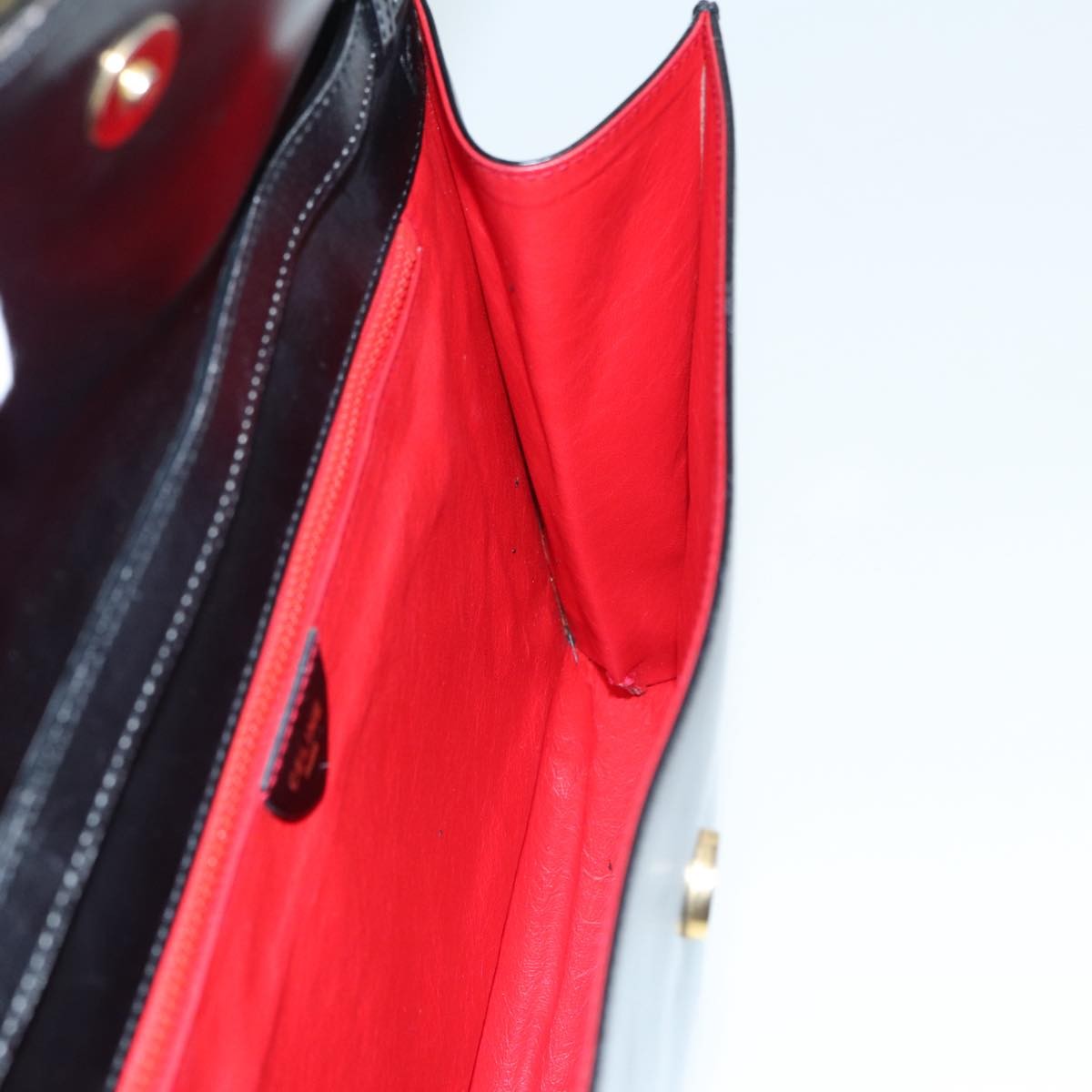 Celine Vintage Circle Logo Crossbody Bag Leather