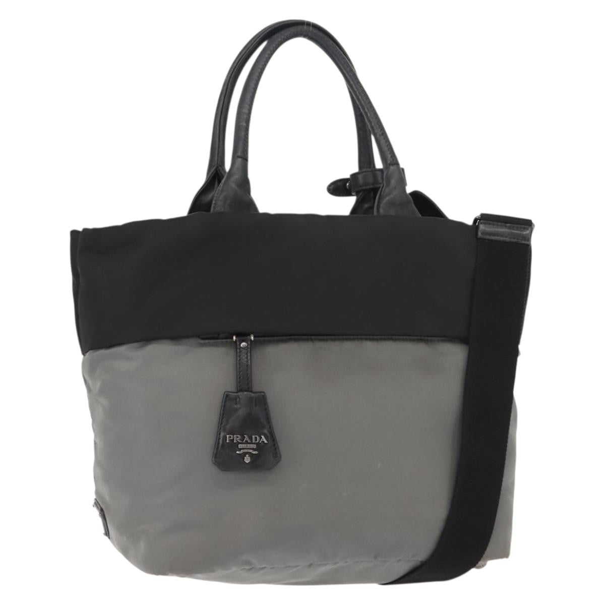 Prada Convertible Double Tote Tessuto