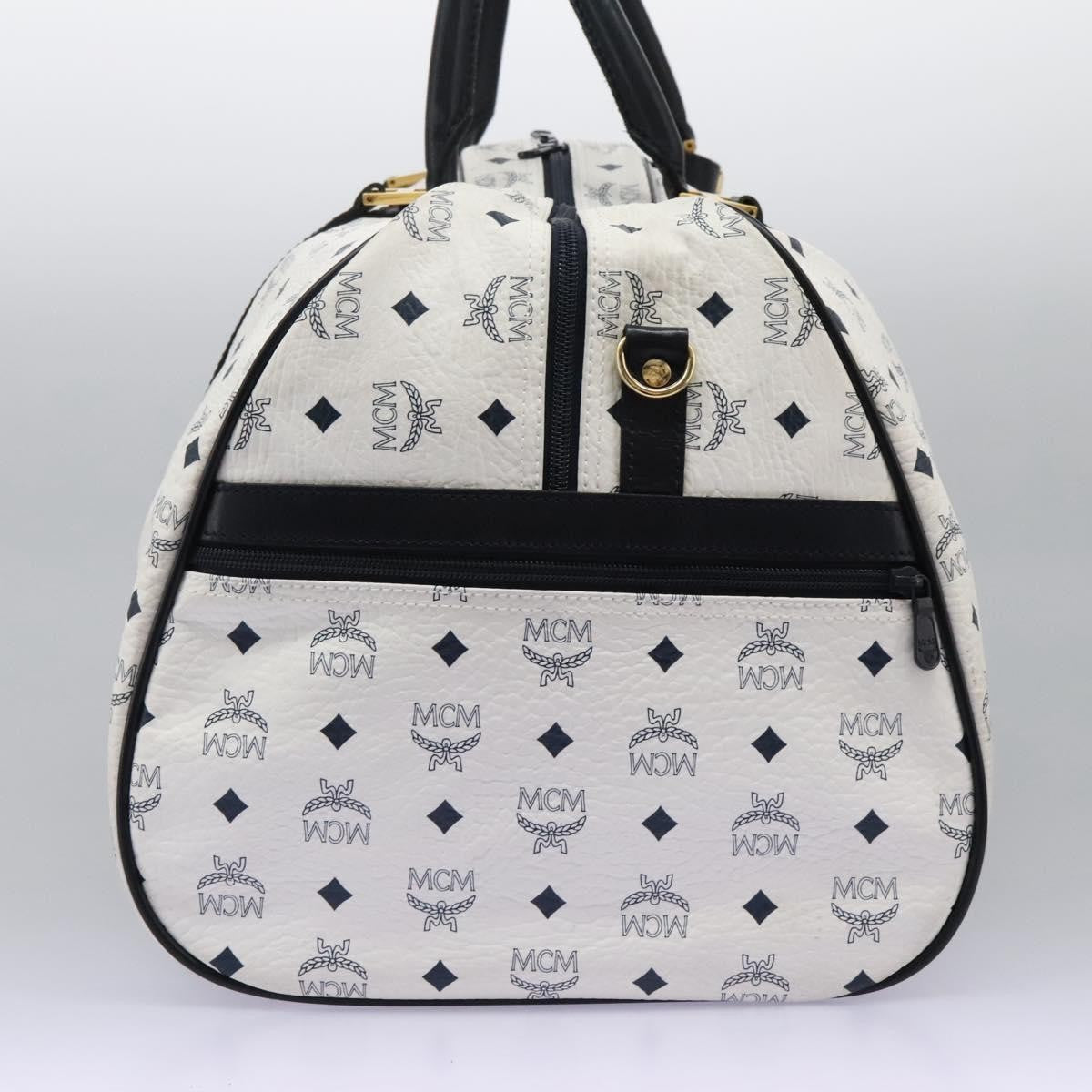 MCM Visetos Handbag Canvas and Leather