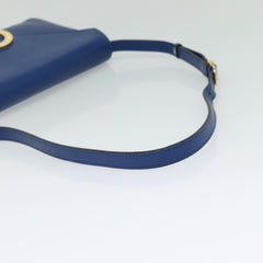Celine Vintage Circle Logo Crossbody Bag Leather