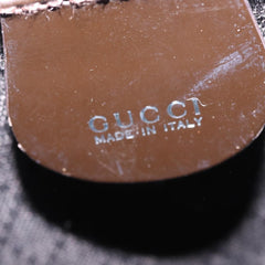 Gucci Vintage Bamboo Backpack Nylon and Patent Leather